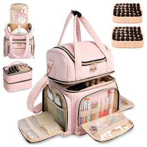 Free Sample Large Travel Makeup <b>Bag</b> Organizer 4 <b>Case</b> Set <b>Cosmetic</b> Toiletries Skin Care Jewelry Storage Shoulder <b>Bag</b> - Product Image 3