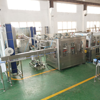 Machine de remplissage d'eau 3 en 1 CGF8-8-4, machine de rinçage, de remplissage et de bouchage pour bouteilles PET, eau pure