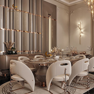 <span class=keywords><strong>Tavolo</strong></span> da Pranzo Ovale di Lusso Moderno Nordico con <span class=keywords><strong>Piano</strong></span> <span class=keywords><strong>in</strong></span> <span class=keywords><strong>Marmo</strong></span> <span class=keywords><strong>per</strong></span> Villa - Product Image 2