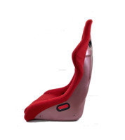 Siège de voiture de course rouge, pot de pilote durable, siège auto de luxe