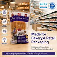 Sacs à pain micro-perforés en PP de qualité alimentaire pour machine automatique d'emballage de boulangerie, vente en gros