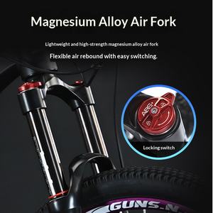 Nuevas llegadas: Bicicleta de montaña de aluminio para descenso en terrenos forestales y de pendiente, con bolsa de almacenamiento para accesorios. - Product Image 4