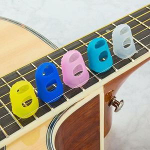 Protector de Dedos de Silicona para Guitarra, para Principiantes, para Practicar Presionar Cuerdas, Poner Dedos en las Cuerdas y Usar Púas - Product Image 1