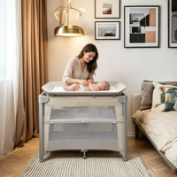 Lit cododo pour bébé de haute qualité, pliable rapidement en une seule étape, avec table à langer, berceau pour chambre à coucher, utilisation à l'hôpital, panneau