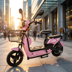 Vélo électrique puissant 500W 48V haute <span class=keywords><strong>vitesse</strong></span> 45 km/h avec double suspension et pneus à vide de 14 pouces - Product Image 1