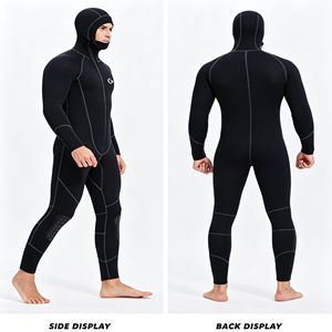 <span class=keywords><strong>Muta</strong></span> Subacquea Professionale da Uomo 3mm/4/3mm in Neoprene ad Alta Elasticità con Zip sul Petto, Monopezzo per Surf, Snorkeling e Pesca Subacquea - Product Image 4