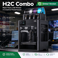 Printer 3D Bambu H2C Combo Versi Internasional, Tidak Terkunci, Kecepatan Tinggi, Harga Kompetitif, Pencetakan Stabil, Perataan Cepat