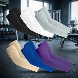 Summer Adults Outdoor Cycling Arm Guards Breathable Nylon/Cashmere 120g Sports Ice Sleeves Sun Protection Unisex Customized Team - Product Image 3