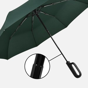 23 inch 8 tấm ba gấp du lịch nhỏ gọn tự động mở và đóng ô với khóa xử lý - Product Image 4