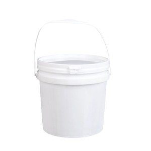 Seau en plastique avec couvercle pour le stockage de peinture, blanc, 100% matière pure, conteneur de qualité alimentaire - Product Image 1