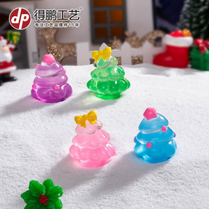 Dp Mini Resin Christmas <b>Tree</b> Ornament Colorful Desktop Decoration For Holiday Decor - Product Image 2