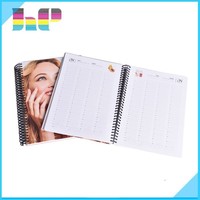 Carnet de voyage classique A5 personnalisé à pois avec spirale pour l'écriture et l'impression