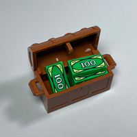 Modèle de billet de banque de 100 dollars américains, accessoires de construction à petites particules, jouet éducatif, modèle de blocs de construction en plastique ABS en forme de billet de banque