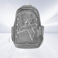 Sac à dos unisexe grande capacité en nylon imperméable avec fermeture éclair, idéal pour lycéens, l'école, le sport, les voyages et le transport d'ordinateur portable – Marque de mode
