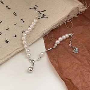 Pulsera de plata de ley S925 con perlas de concha para mujer, regalo de joyería elegante - Product Image 4