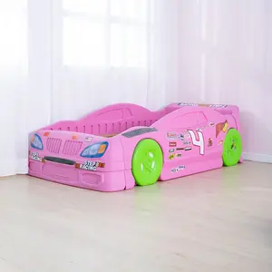 Hot Koop Boy Girl Plastic Kinderen Auto Bed Kleuterschool Creatieve Cartoon Racewagen Kinderen Slaapkamer Meubels Auto Bedden