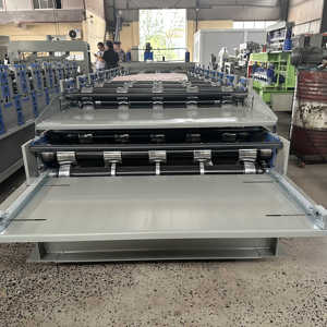 840 686-710 singolo doppio tre strati le forme su misura lamina di copertura trapezoidale ondulata che fa la macchina di pressatura delle mattonelle - Product Image 5