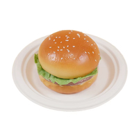Usine En Gros Biodégradable Canne À Sucre Bagasse Papier Plat Micro-ondes Assiette De Service pour Camping