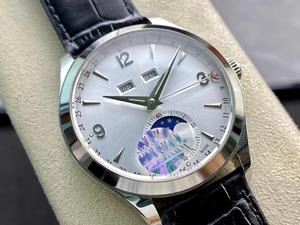 Reloj de Cuarzo para Hombre de Alta Calidad con Fase Lunar, Correa de Silicona Personalizable, Reloj Casual de Lujo con Correa de Cuero, Precio Más Favorable - Product Image 2