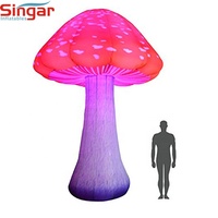 Décoration de champignon gonflable avec Lumière LED pour le Parc à Thème, Événement, Fête, Décorations de Scène