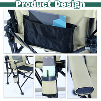 Fauteuils arrière confortables réglables pliables de conception personnalisée professionnelle pour le camping