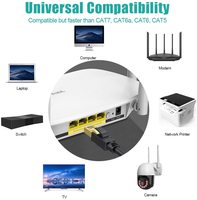 Muestra gratis OEM Cable de red Cat 8 Cable Ethernet Cat8 RJ45 cable de red