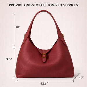 Groothandel China Fabriek Op Maat Echt Leder Minimalistische Hobo Schoudertas voor Vrouwen - Product Image 5