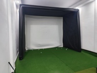 Tente de golf gonflable de qualité commerciale, installation facile, cage de frappe pour la maison et le jardin avec écran