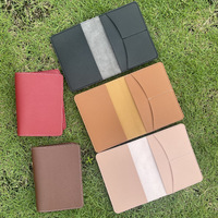 Porte-documents de voyage vintage en cuir PU pour billets d'affaires, passeport, protection de visa, porte-cartes bancaires 7 pouces – Vente en gros