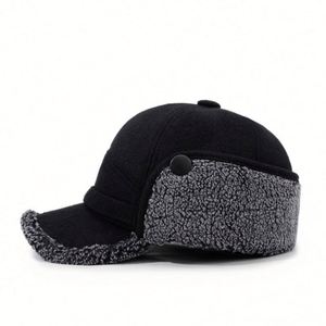 Nouvelle Arrivée Automne Hiver Casquette de Baseball Épaisse pour Hommes Âgés, Chaudes et Décontractées, avec Cache-Oreilles en Fourrure pour l'Extérieur - Product Image 3