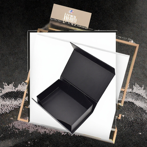 Boîte cadeau rigide magnétique pliable, boîte d'emballage personnalisée avec design rabattable pour bijoux, vêtements, emballage cadeau haut de gamme - Product Image 3