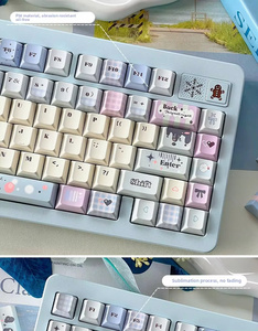 Teclas PBT con Diseño de Burbujas Tipsy, Perfil Cherry de Cinco Lados, 129 Teclas para Interruptores <span class=keywords><strong>Mx</strong></span>, Teclado Mecánico 61/64/68/104/108 - Product Image 5