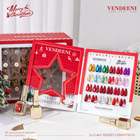Vendeeni Nouveau Gel Polish à Ongles TPO Sans HEMA Thème Noël 24 Couleurs Imperméable Haute Pigmentation Effet Œil de Chat Paillettes Fines Certifié MSDS