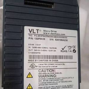 ไดรฟ์ Danfoss Vlt Micro ขนาด 5.5 กิโลวัตต์ 7.5 แรงม้า 3 เฟส 400 โวลต์ อินเวอร์เตอร์ควบคุมแบบเวกเตอร์ - Product Image 1