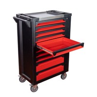 Chariot à outils à 10 tiroirs, chariot à outils robuste en acier industriel avec outils de qualité supérieure pour garage et atelier