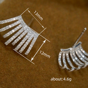 Orecchini a griffe a strati da donna, minimalisti, per uso quotidiano, accessorio per l'orecchio, gioielli alla moda per outfit - Product Image 4
