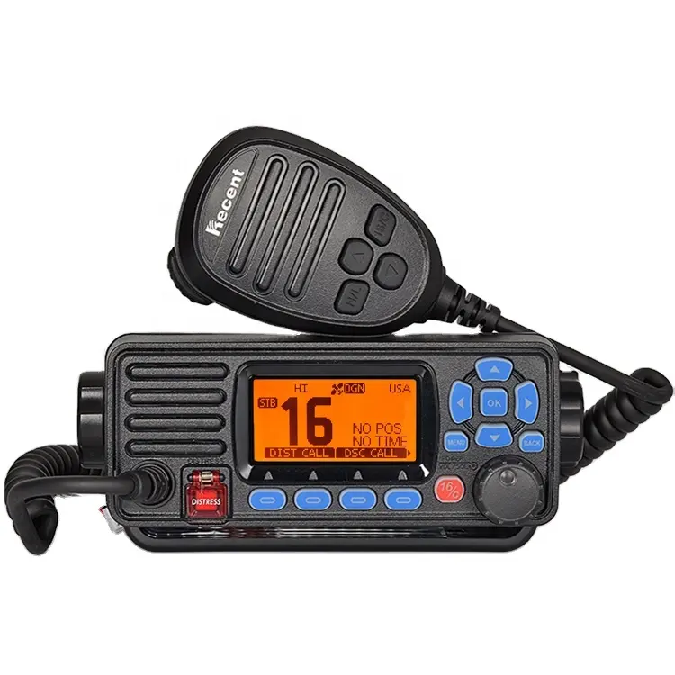 工場直販新デザインRS-509M VHF固定マリンラジオIPX7防水ワイヤレスインターホンDSC/GPS振動排水付き
