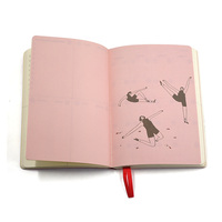 Journal à couverture rigide en lin tissu de soie personnalisé carnets écologiques planificateur de papier noir effaçable et réutilisable sur le côté de la colonne vertébrale A5