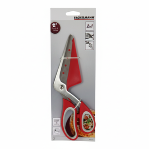 Forbici Commerciali per Pizza con Manico Soft-Touch, Logo Personalizzabile, Tagliapizza in Plastica, Confezione da 36 Pezzi - Product Image 2