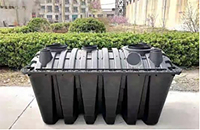 Système de fosse septique détachable à trois chambres souterraine en HDPE Fosse septique de toilette en plastique PE