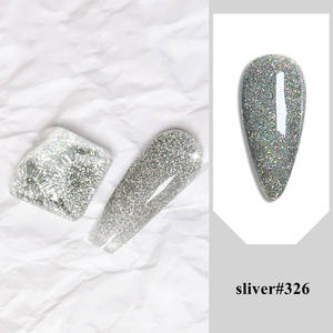 Nouvelle Collection <span class=keywords><strong>Printemps</strong></span> <span class=keywords><strong>2023</strong></span> : Vernis à Ongles Gel UV Rose Effet Disco Flash Verre Brisé - Product Image 3