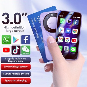 F8 Pro Max Mini android8.1 điện thoại thông minh 3.0 inch hiển thị 1GB RAM 16GB Rom Dual Sim chế độ chờ chơi cửa hàng 3G Mạng điện thoại nhỏ - Product Image 2