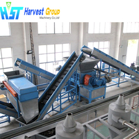 Machine à broyer les pneus HVST, machine de recyclage des pneus PLC, broyeur de pneus de camion entièrement automatique, déchiqueteuse de pneus portable