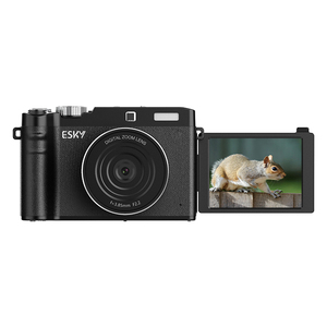 Appareil photo numérique rétro 4K pour la photographie Autofocus 64MP 18X Zoom numérique 2.8 ''180 ° Flip Screen Vlogging Video Compact Cameras - Product Image 1