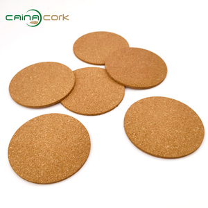 Tappetino in Sughero Rotondo Ecologico per Scrivania 100*3mm, Sottobicchieri Personalizzati Antiscivolo in Sughero - Product Image 2