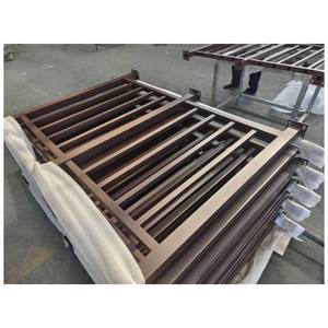 Black or Brown Vertical Slats Aluminum <strong>Deck</strong> Railing - Product Image 4