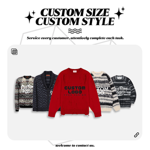 2025 à 2026 personnalisé OEM/ODM tricot Jacquard personnalisé <span class=keywords><strong>Mohair</strong></span> tricots pull pull surdimensionné grande taille pull pour hommes - Product Image 6