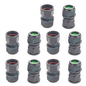 สายเคเบิลชั้นนำ PCM-M20-PG สายไฟกันน้ำได้10แพ็ค IP67ขั้วต่อสายพีจีข้อต่อสายป้องกันสายไฟสำหรับสวนกลางแจ้งให้แสงสว่าง - Product Image 2