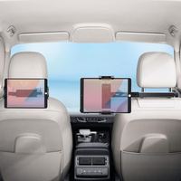 Support de tablette pour appuie-tête de voiture, flexible et réglable, fixation pour siège arrière, extensible, rotation à 360°, support de téléphone pour voiture pour iPad et tablette
