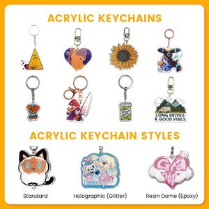 Llavero Colgante de Acrílico Personalizado de Alta Calidad, Cristal Transparente con Impresión UV Estilo <span class=keywords><strong>Anime</strong></span>, OEM y ODM, Souvenir en Oferta - Product Image 4